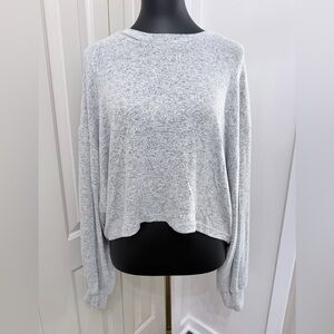 AS Revival Gray Knit Poncho Top Asymmetrical Sleeve Boho Oversized